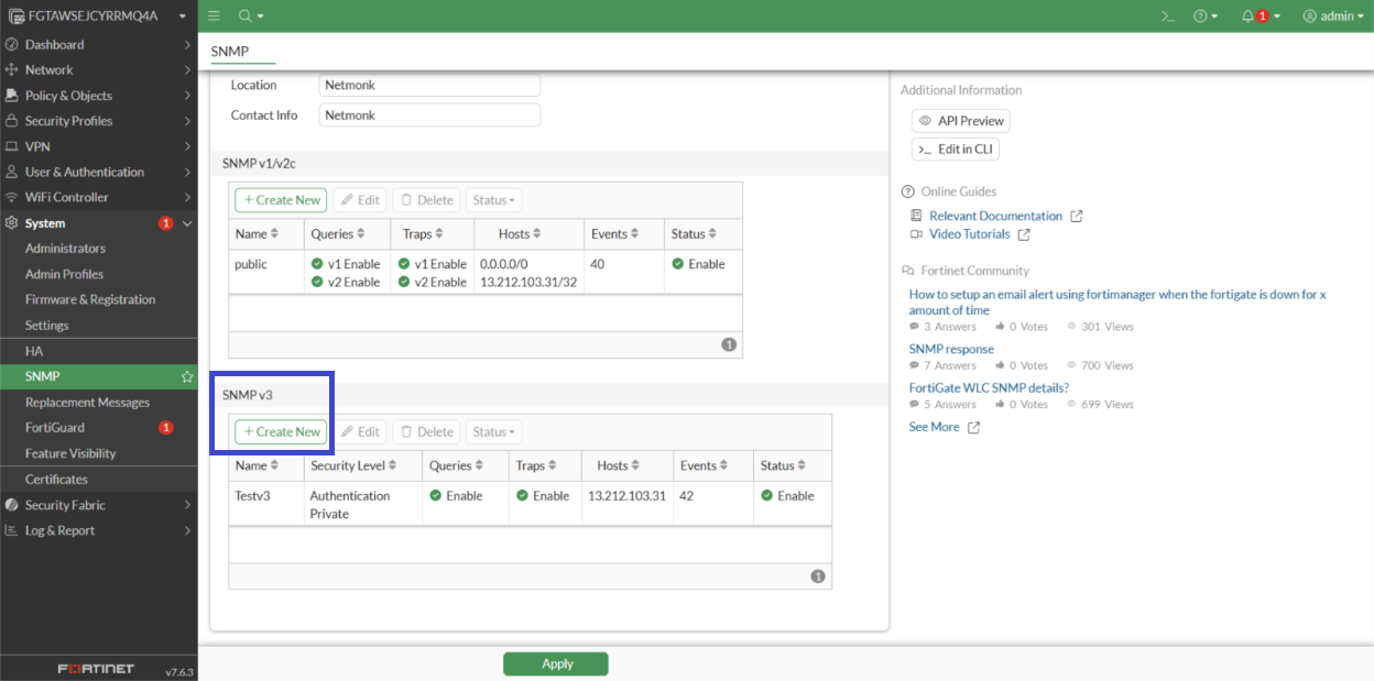 create-snmp-v3